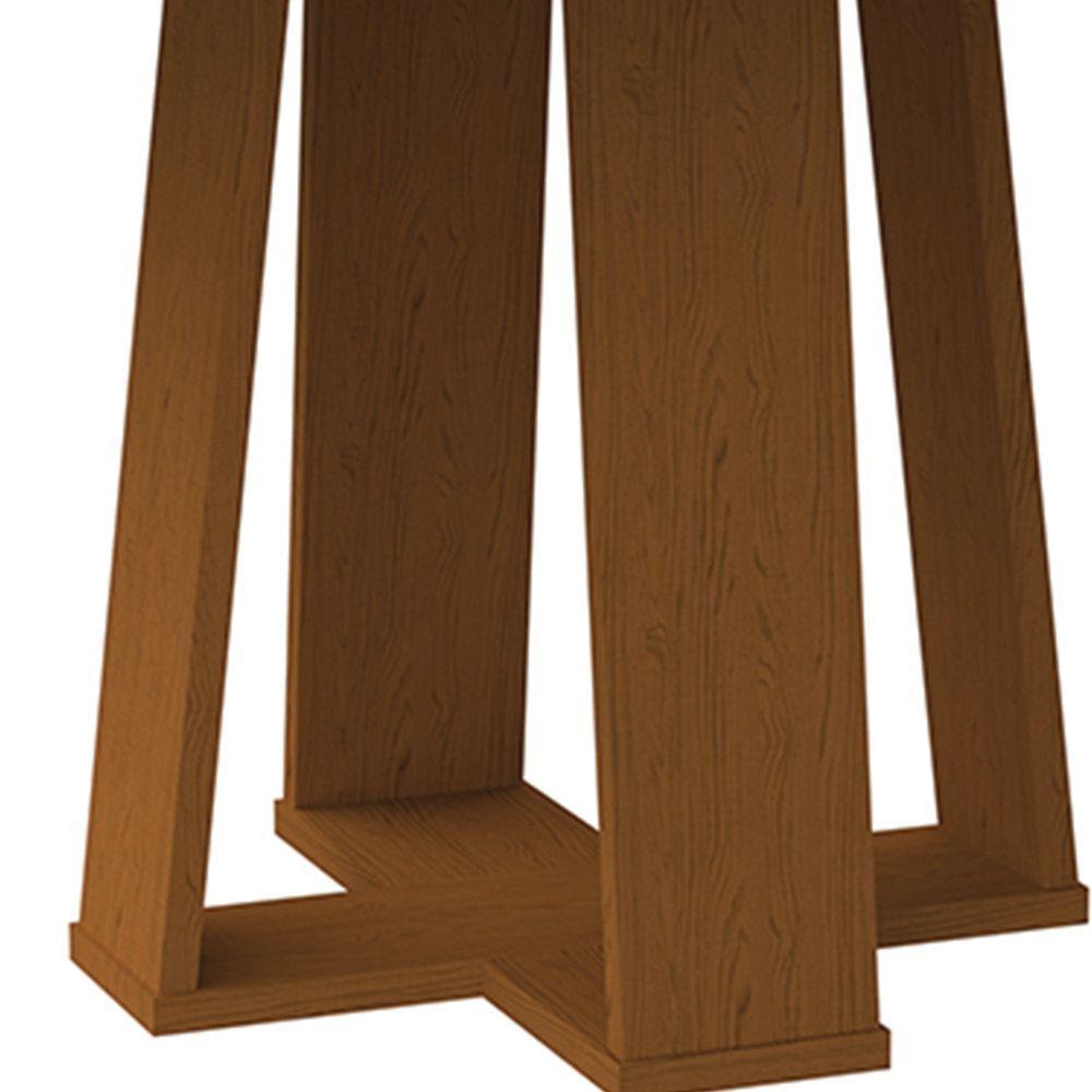 Mesa De Jantar Tampo Vidro Leka 135 Cm Off White Base Ypê - 4