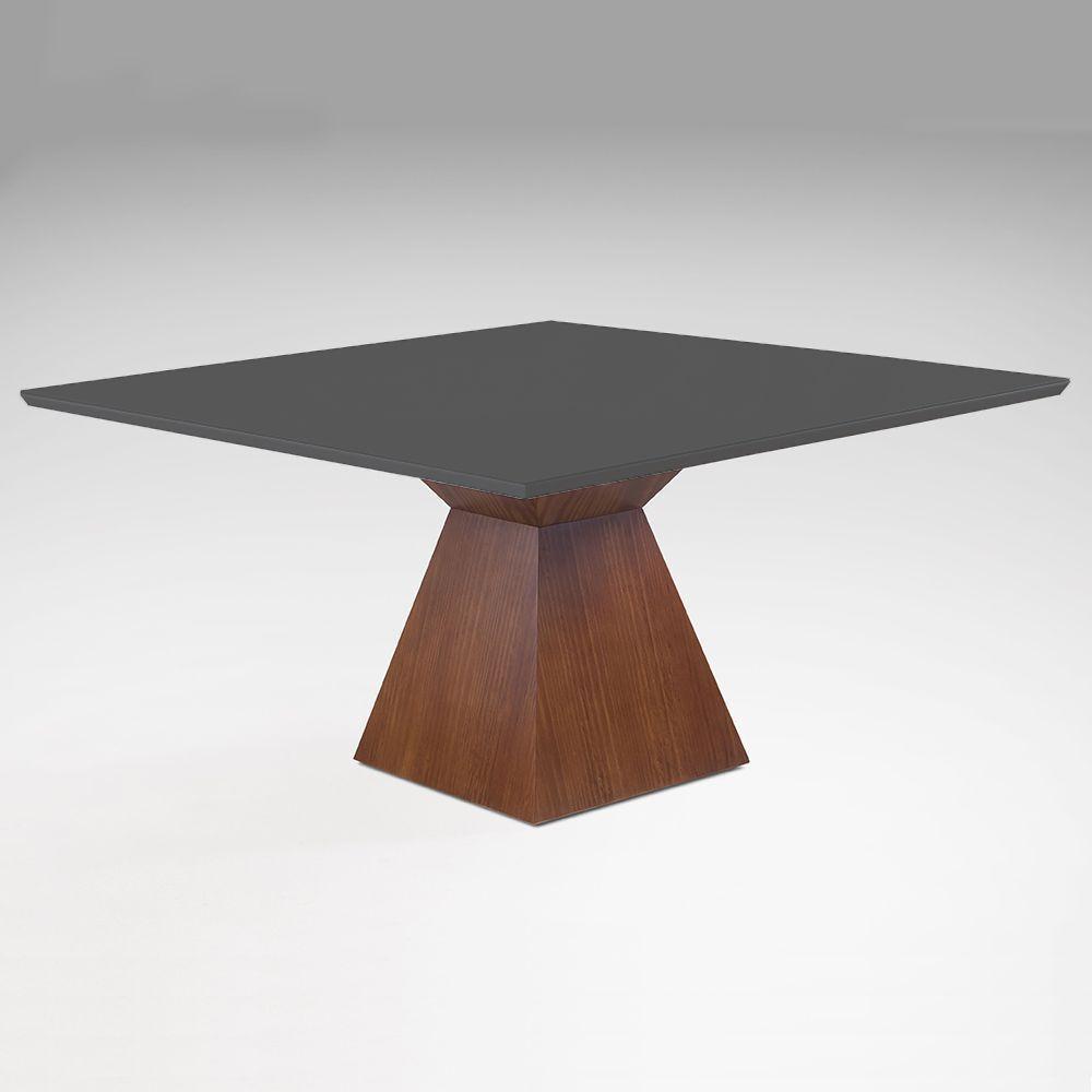Mesa de Jantar Trapézio 120cm X 120cm Laca Grafite - 1