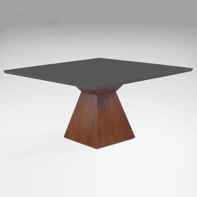 Mesa de Jantar Trapézio 120cm X 120cm Laca Grafite