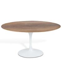 Mesa de Jantar Tulipa Oval 160x90cm Tampo Branco - 1