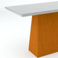 Mesa Jantar 4 Lugares Vidro Bárbara 1,20m Ype Off White - 3