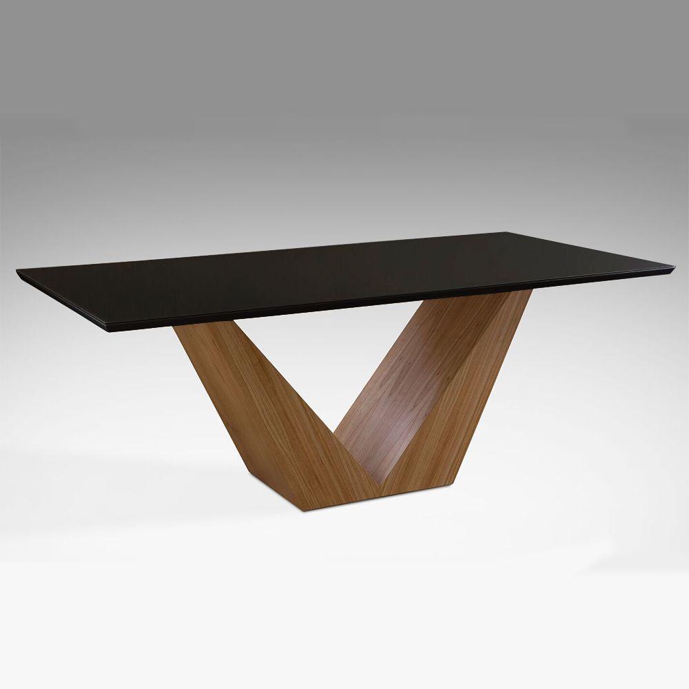 Mesa de Jantar Versus 220cm X 110cm Laca Preta - 1