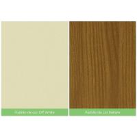 Mesa De Jantar Tampo Em Mdf 160cm Stel Casa 812 Nature Off White - 2