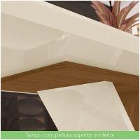 Mesa De Jantar Tampo Em Mdf 160cm Vidro Juanita Casa 812 Nature Off White - 3
