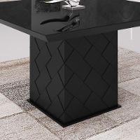 Mesa de Jantar Xadrez 150cm X 150cm Laca Preta - 2