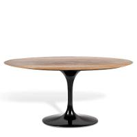 Mesa de Jantar Tulipa Oval 160x90cm Tampo Preto - 1