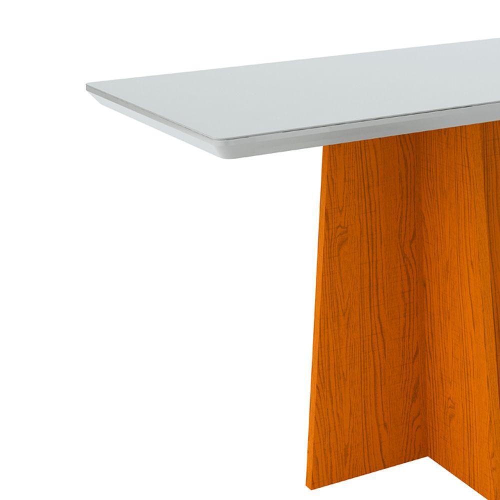 Mesa Jantar 4 Lugares 1,20 Vidro Ype Off White - 3