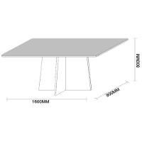 Mesa Jantar 6 Lugares 1,60m Ype Off White - 1