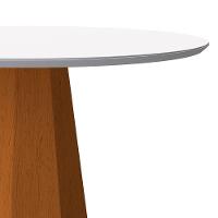 Mesa De Jantar Tampo Vidro Agnes 120 Cm Off White Base Ypê - 5