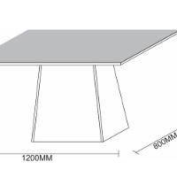 Mesa Jantar 4 Lugares Jasmin 1,20m Ype Off White - 1