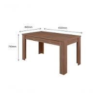 Mesa Para Sala De Jantar Geórgia 1,56 X 0,84 Amêndoa - 1