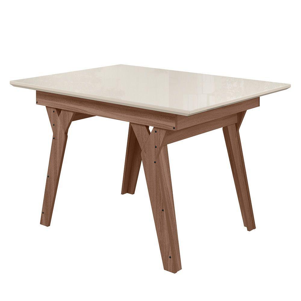 Mesa Para Sala De Jantar Dubai 1,10 X 0,84 Amêndoa - 1