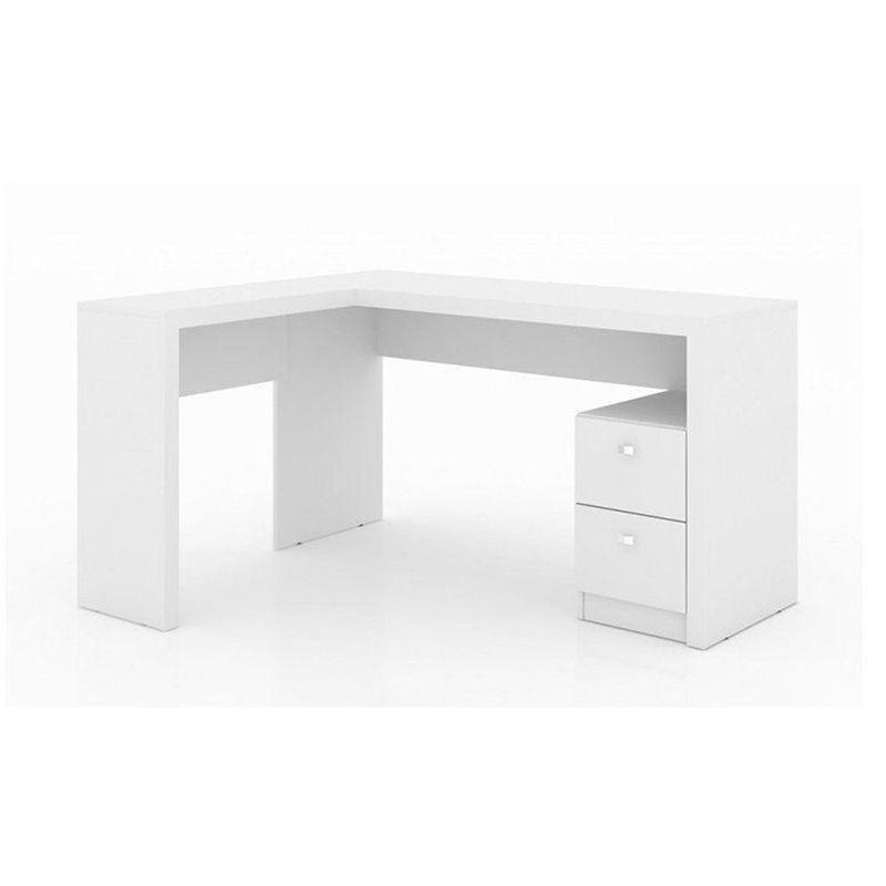 Mesa Para Home Office com 02 Gavetas Me4129 Branco - 1