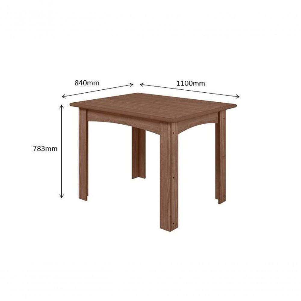 Mesa Para Sala De Jantar Mali 1,10 X 0,84 Amêndoa - 2