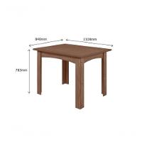 Mesa Para Sala De Jantar Mali 1,10 X 0,84 Amêndoa - 2