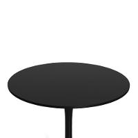 Mesa Saarinen Tulipa Redonda 120cm Tampo Madeira Preto - 2