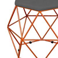 Kit 02 Puffs Aramado Bronze Six L02 Suede Cinza