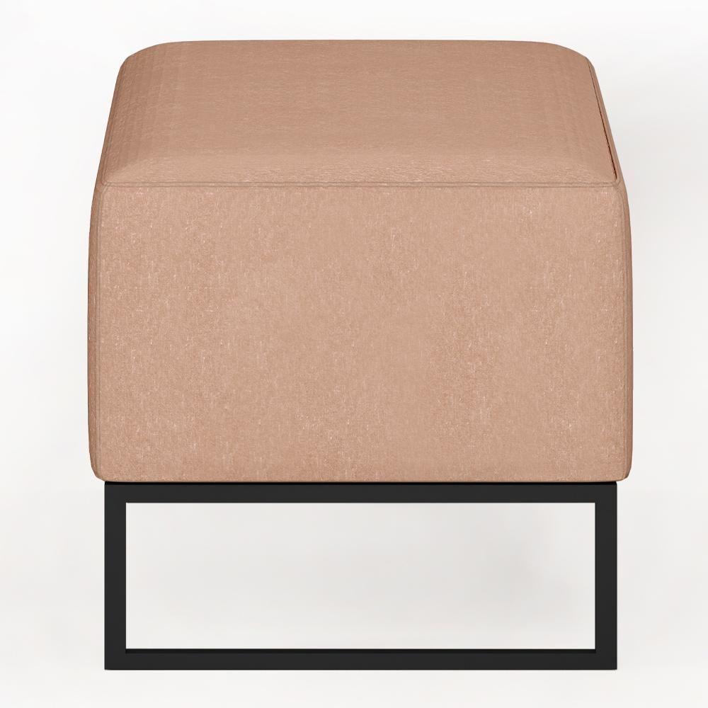 Puff Cléo W01 Base De Ferro 90 Cm Linho Rosê - 2