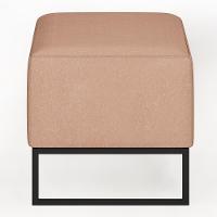 Puff Cléo W01 Base De Ferro 90 Cm Linho Rosê - 2