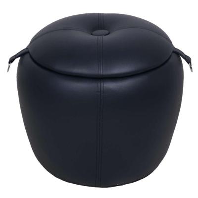 Puff Netuno Rivatti 43 Cm (Altura) Estofado Em Poliuretano Azul Marinho
