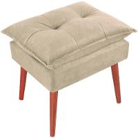 Puff Puf Opall Pes Palito 55x40cm Suede Bege Mpassos Bege