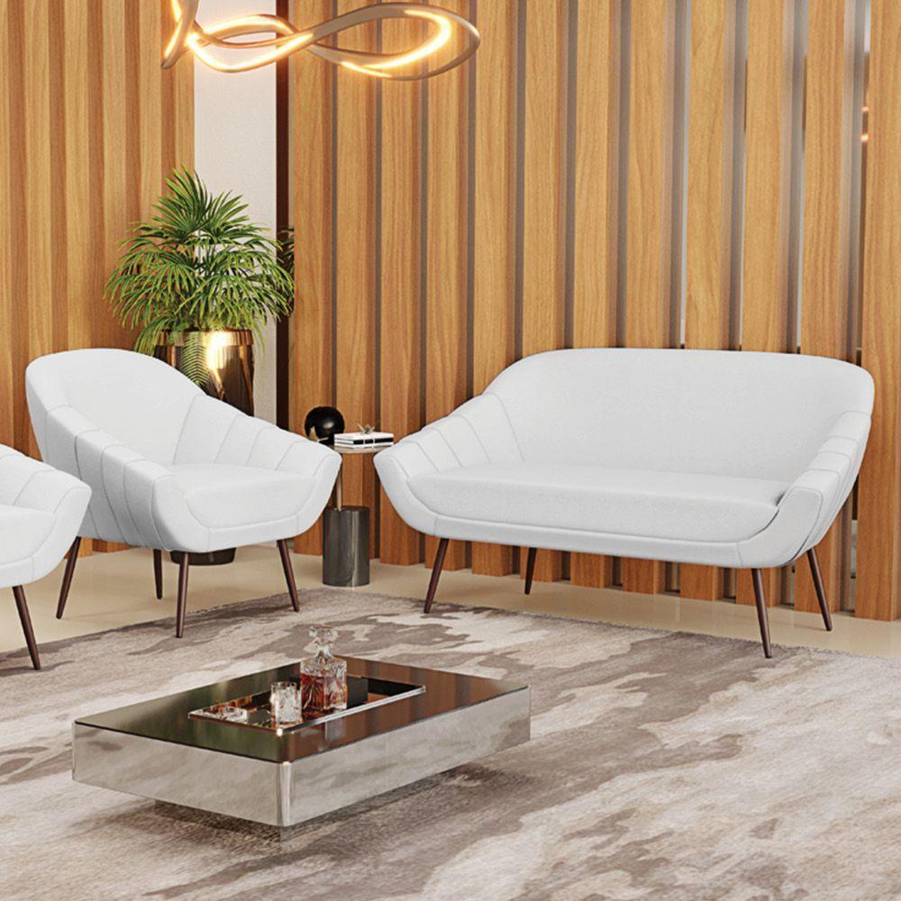 01 Namoradeira 02 Lugares E 01 Poltrona Linho Cinza A05 - 8