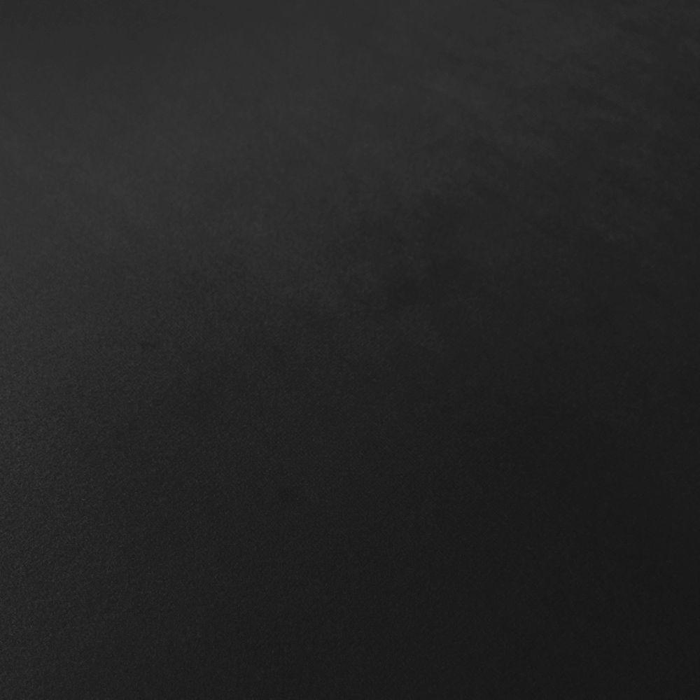 Puff Opala Veludo Preto Pés Palito Castanho - D´rossi - 4