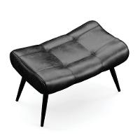 Puff Sher Corano Pés Palito De Ferro - D'Rossi Cor Preto - 5