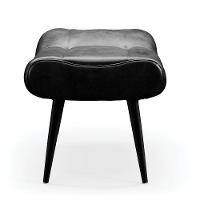 Puff Sher Corano Pés Palito De Ferro - D'Rossi Cor Preto - 6