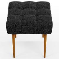 Kit 02 Puffs Para Sala De Estar Requinte L02 Linho Chumbo - 3