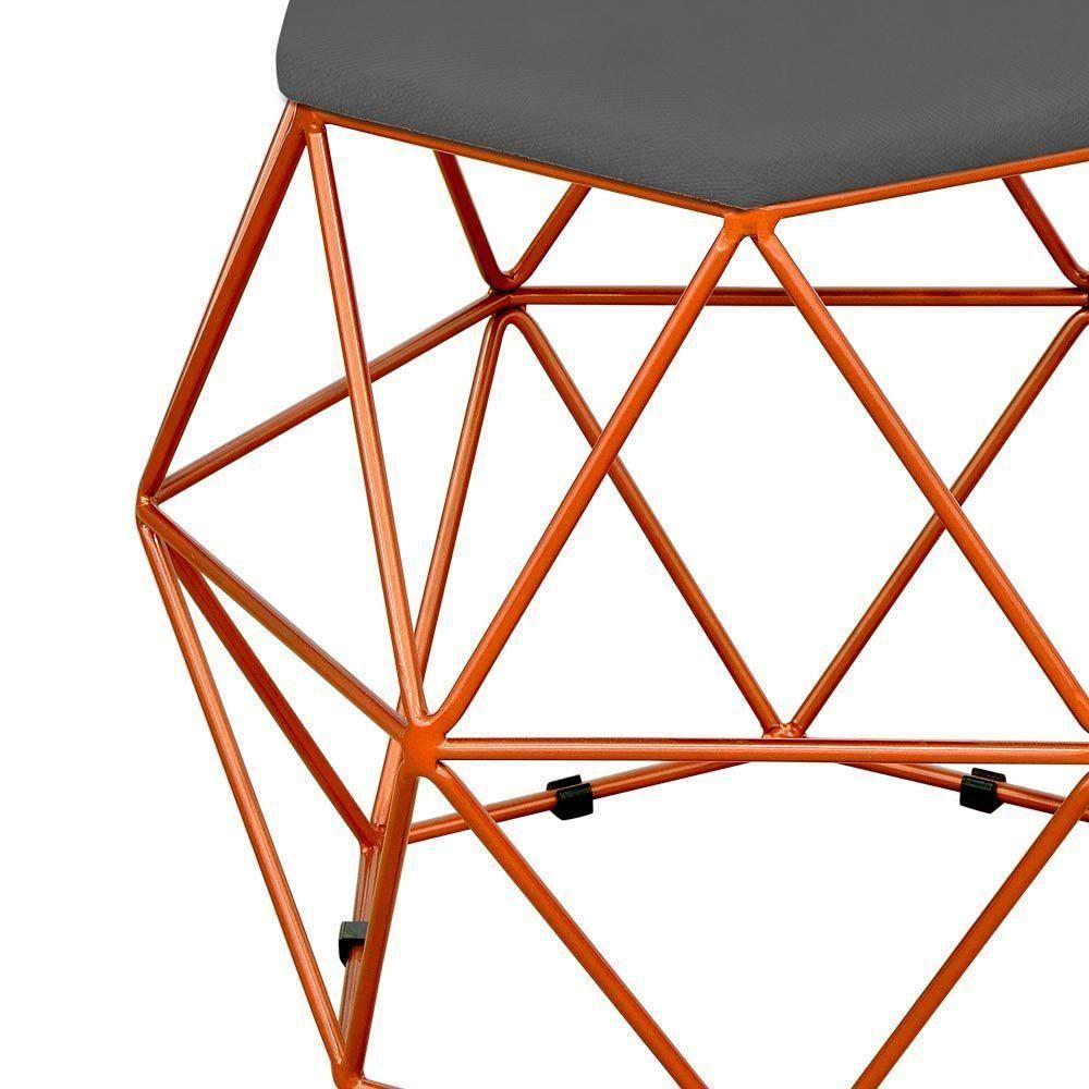 Kit 03 Puffs Aramado Bronze Six L02 Suede Cinza - 4