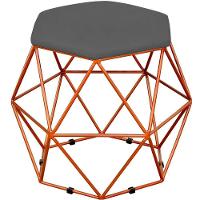 Kit 03 Puffs Aramado Bronze Six L02 Suede Cinza - 5