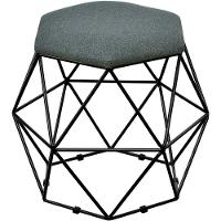 Kit 03 Puffs Aramado Preto Six L02 Linho Chumbo - 6