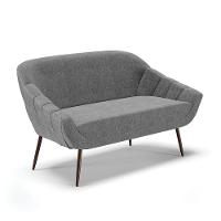 Namoradeira 02 Lugares Linho Grafite - 1