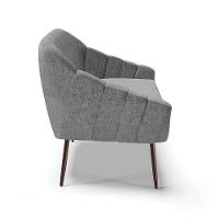 Namoradeira 02 Lugares Linho Grafite - 6