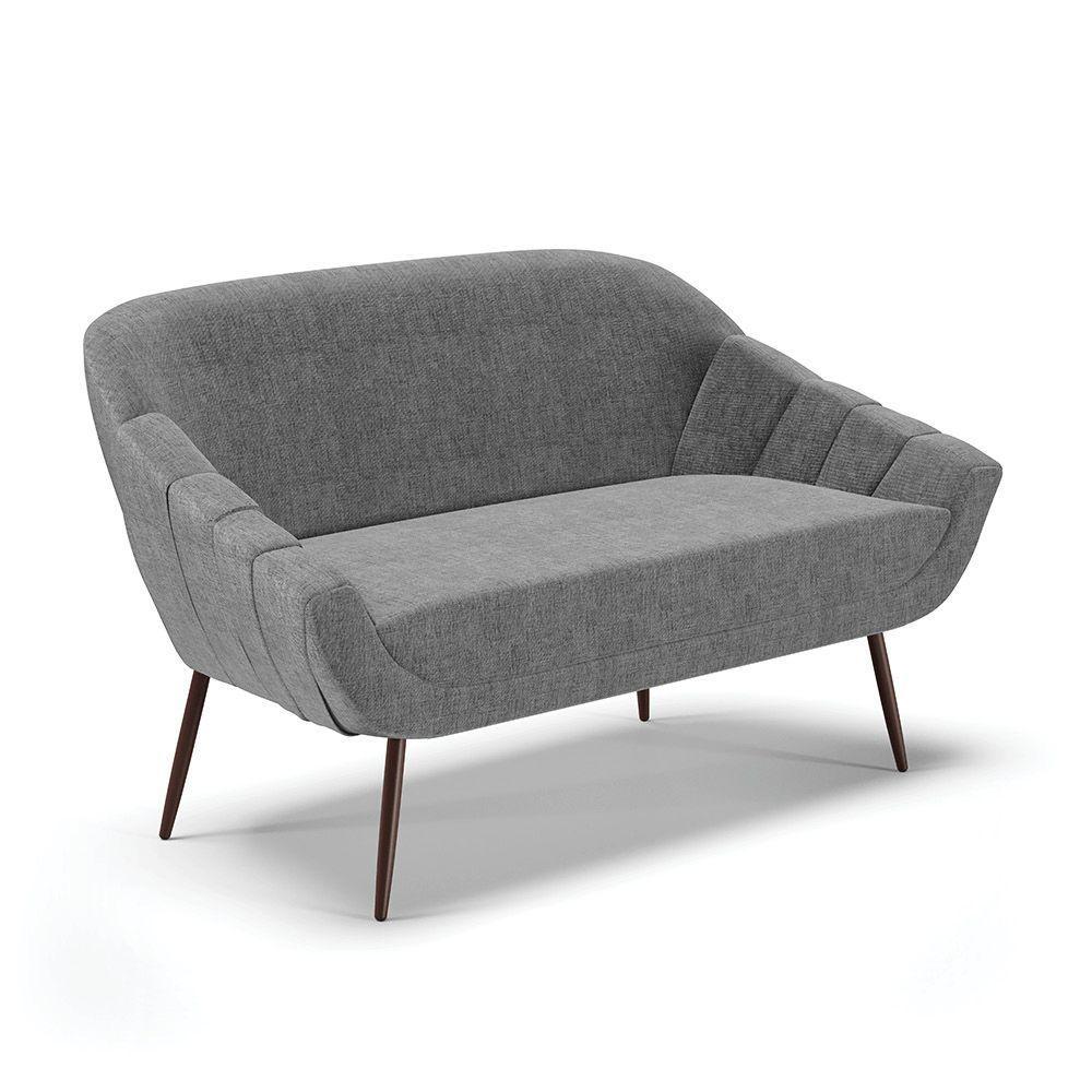 Namoradeira 02 Lugares Linho Grafite A26 - 1