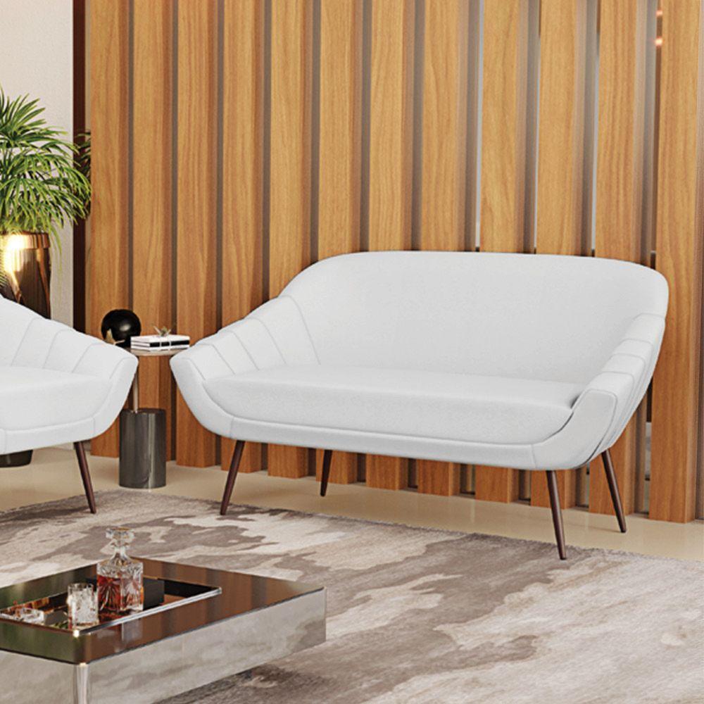 Namoradeira 02 Lugares Linho Cinza - 8