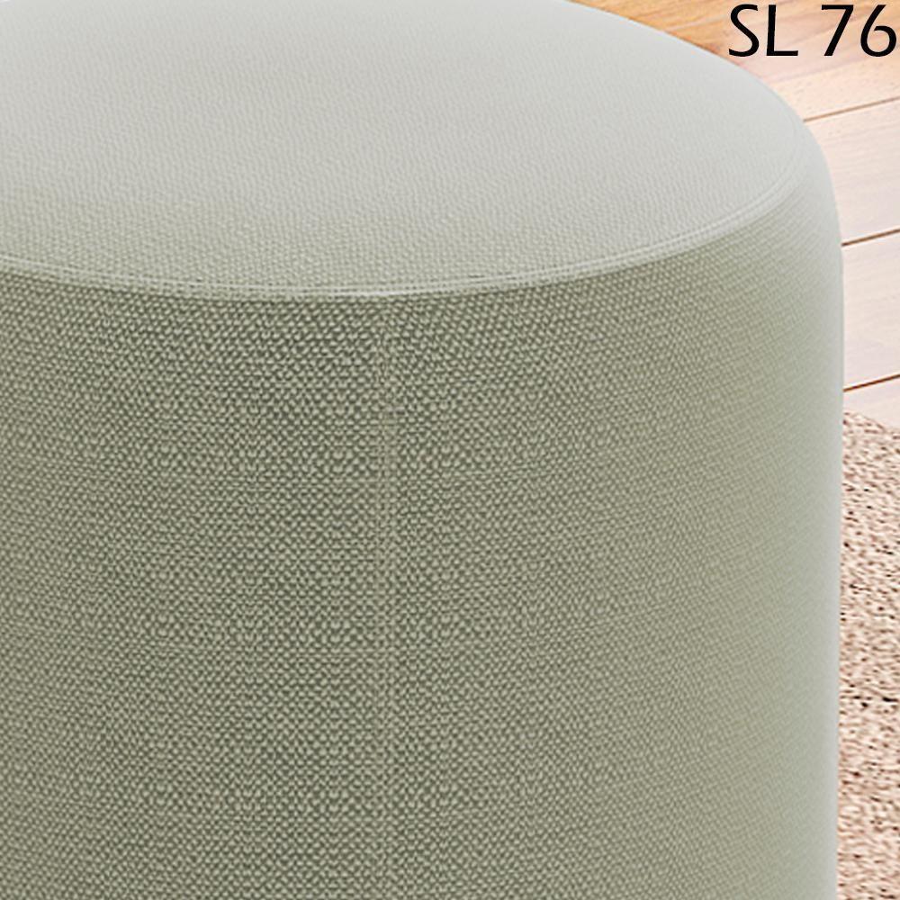 Kit 2 Puff Puf Para Sala Base Metal Saien Linho Sl 76 Peer Sl 76 - 2