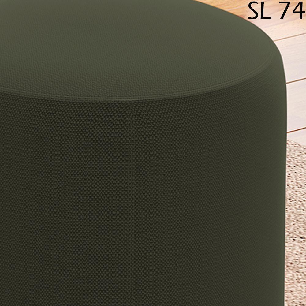 Kit 2 Puff Puf Para Sala Base Metal Saien Linho Sl 74 Peer Sl 74 - 2