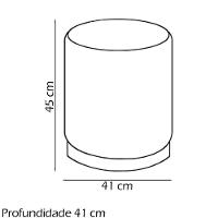 Kit 2 Puff Puf Para Sala Base Metal Saien Linho Sl 74 Peer Sl 74 - 8