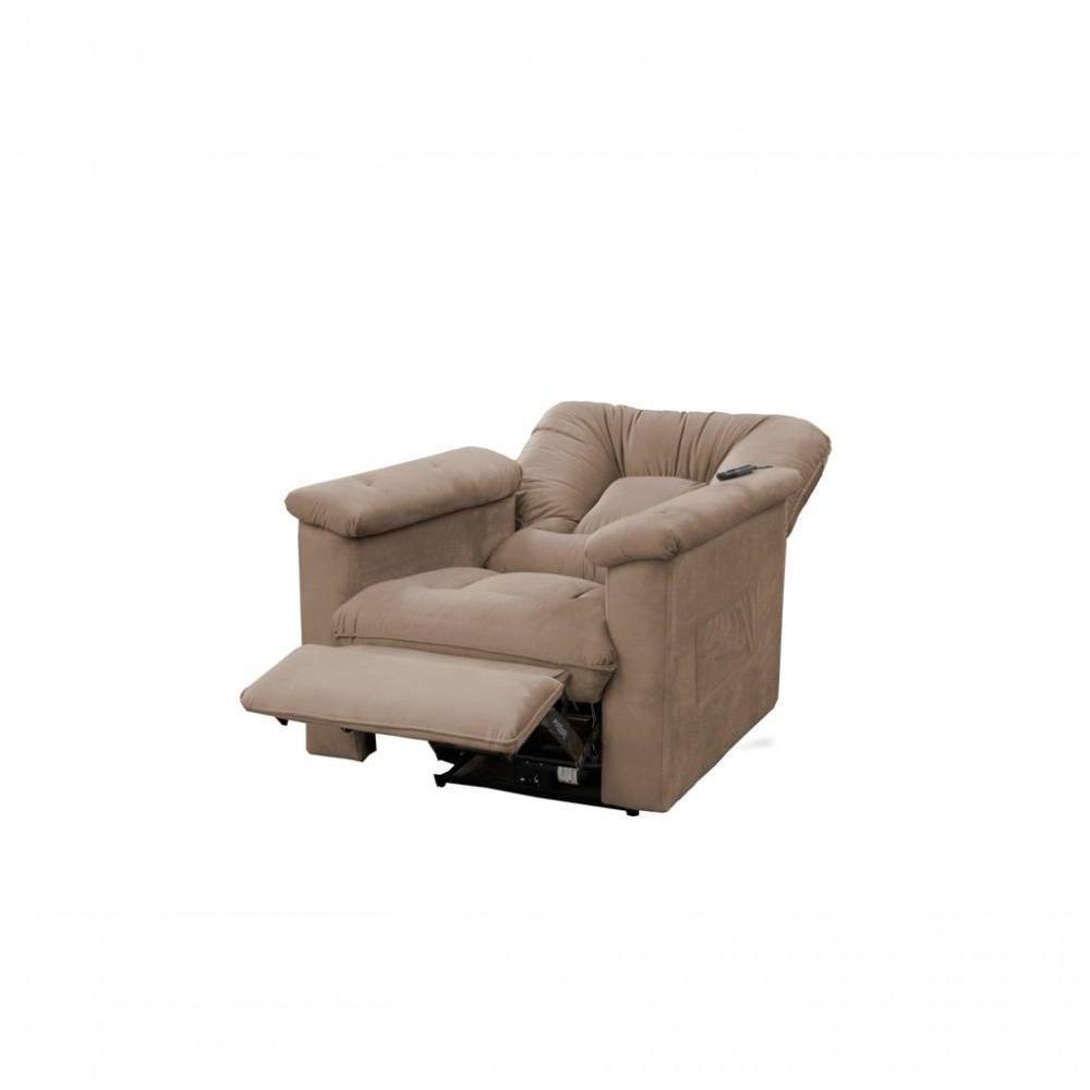 Poltrona Do Papai Reclinável - Marrom Claro - 4