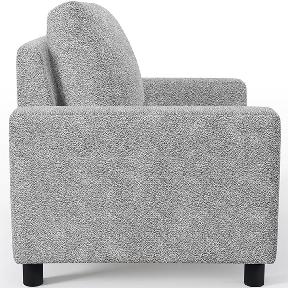Poltrona E Recepção Malta L02 Bouclê Cinza - 3