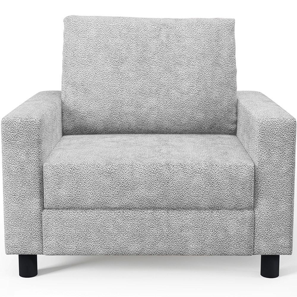 Poltrona E Recepção Malta L02 Bouclê Cinza - 4