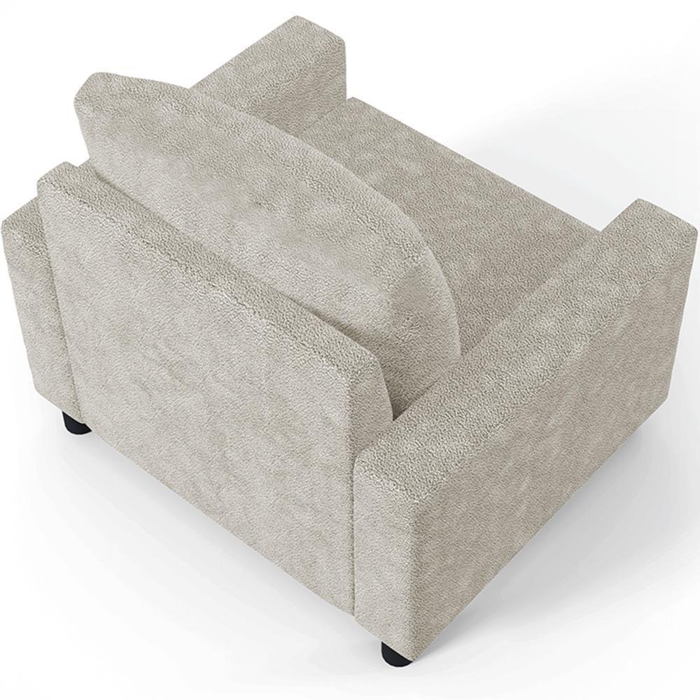 Poltrona E Recepção Malta L02 Bouclê Creme - 3