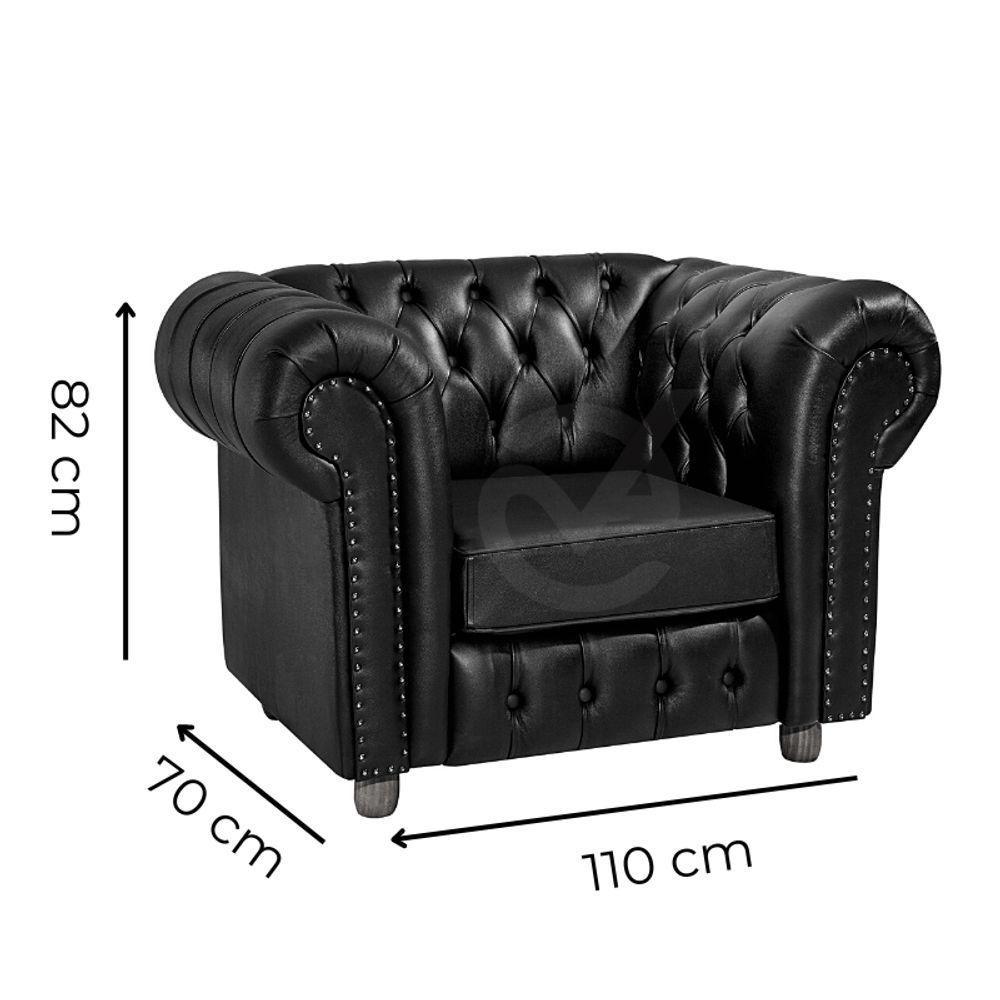 Poltrona Luiz Xv Via Encanto Courano Marrom Café - 4