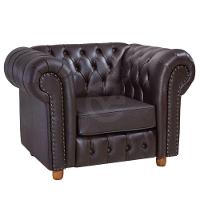 Poltrona Luiz Xv Via Encanto Courano Marrom Café - 3