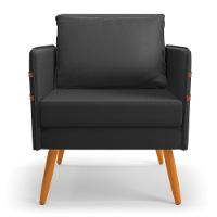 Poltrona Mari Corino Pés Palito Castanho Preto - 7