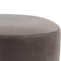 Puff Banco Luca Em Tecido Suede - Grafite - Cor: Cinza - 3