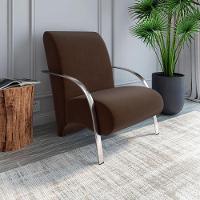 Poltrona Mamflex Com Braço De Aluminio Suporta Até 120 Kg Marrom - 6