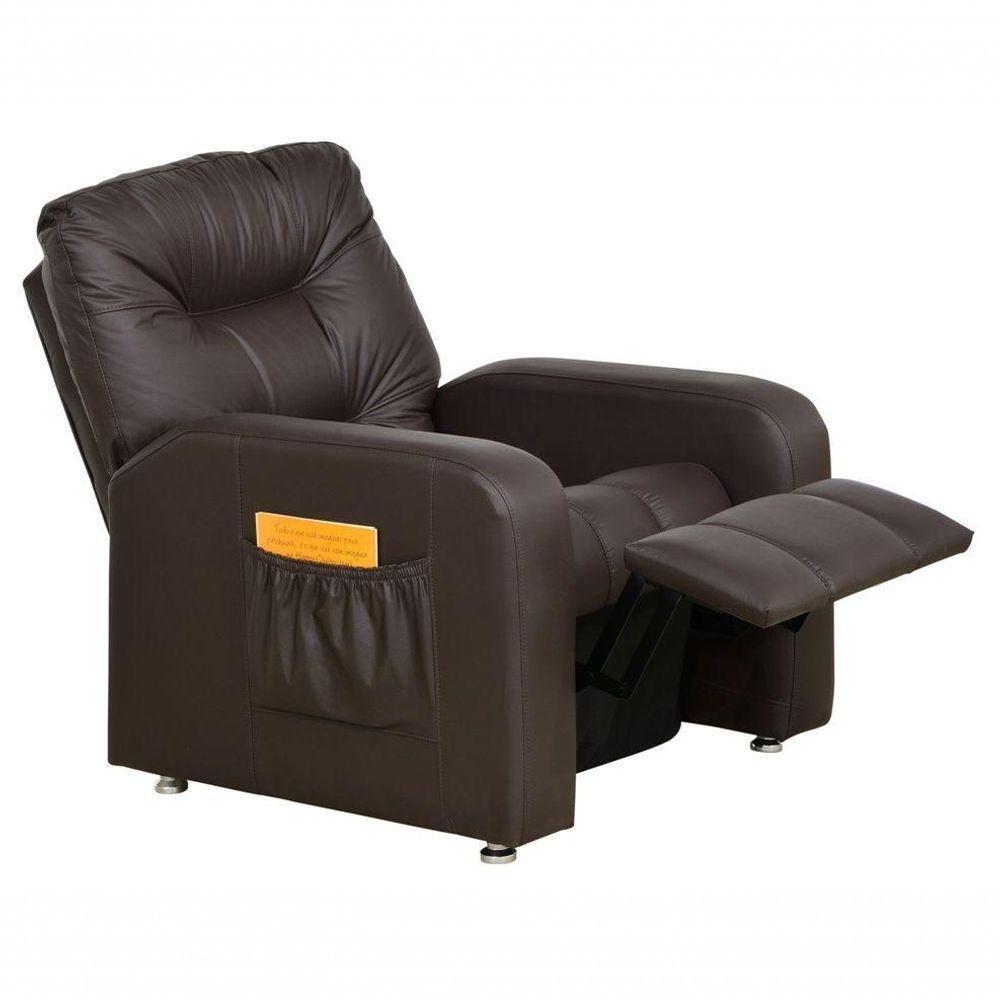 Poltrona Matrix Reclinável Azera - Marrom Corino - 1